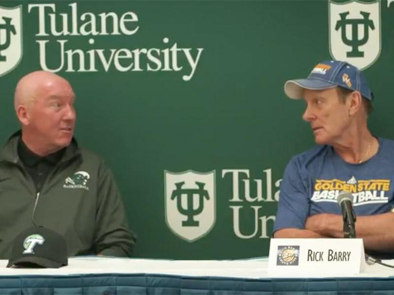 Tulane Head Coach Mike Dunleavy, Sr. and Brent Barry discuss the All-Star game then and now