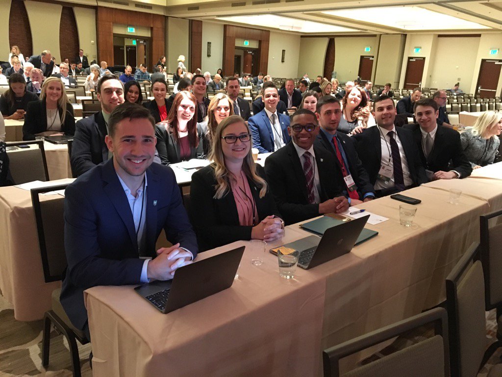 Students at the 2017 Sports Lawyers Association Conference