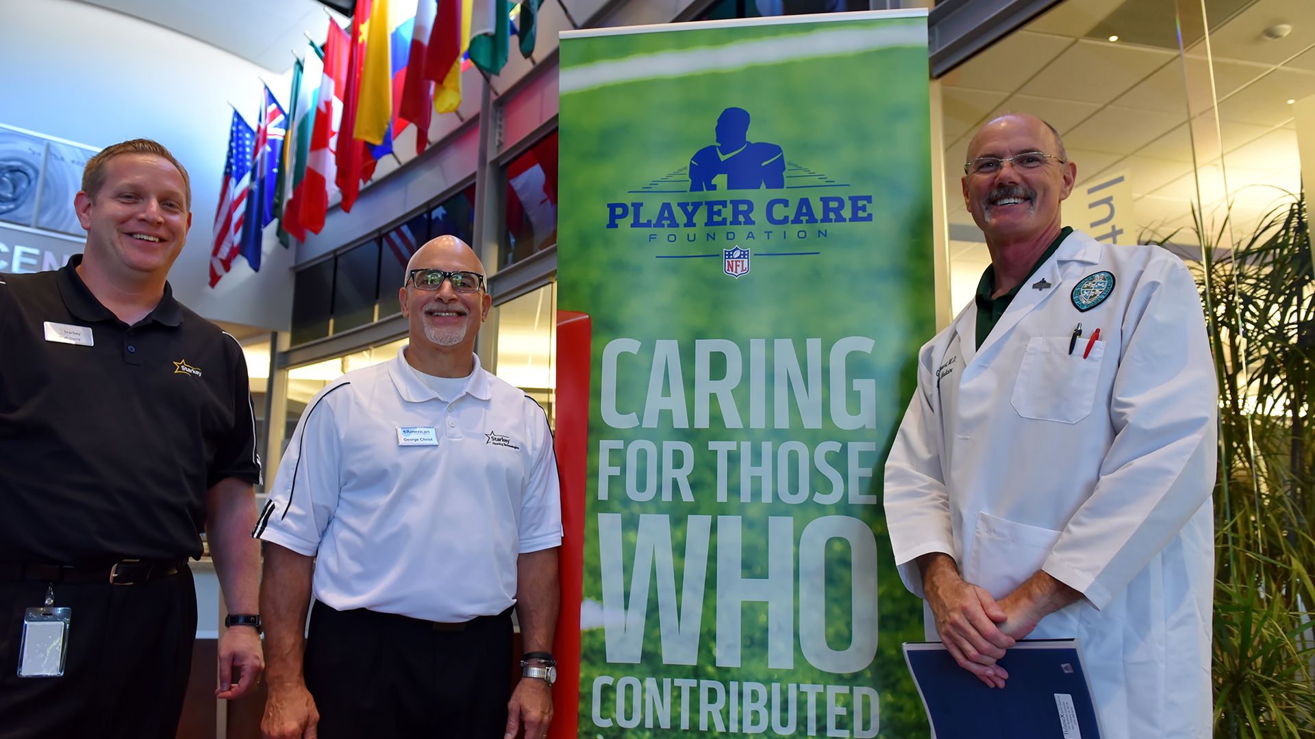 Dr. Gregory Stewart and his team at the Player Care Foundation